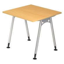 ATOS 8 S | Bureau - Hêtre 80 x 80 réglable en hauteur