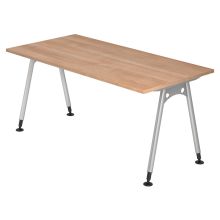 ATOS 16 S | Bureau - 160 x 80 Noyer réglable en hauteur