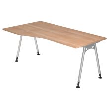 ATOS 18 S | Bureau - 180 x 100 Noyer réglable en hauteur