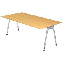 ATOS 2E S | Bureau - Hêtre 200 x 100 réglable en hauteur