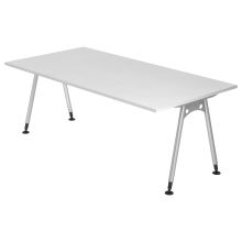 ATOS 2E S | Bureau - Blanc 200 x 100 réglable en hauteur