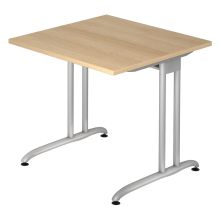 BELA 8 S | Bureau - 80 x 80 Chêne