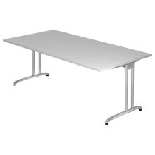 BELA 2E S | Bureau - Gris 200 x 100