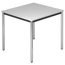 DORAN DR08 C - Gris 80 x 80 avec tube rond/chrome