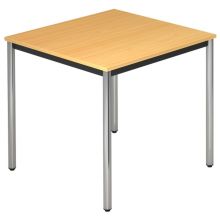 DORAN DR08 C - Hêtre 80 x 80 avec tube rond/chrome