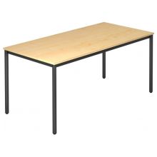 DORAN DR16 D - Érable 160 x 80 avec tube rond/noir