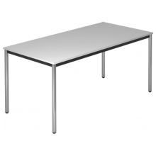 DORAN DR16 C - Gris 160 x 80 avec tube rond/chrome