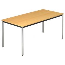 DORAN DR16 C - Hêtre 160 x 80 avec tube rond/chrome