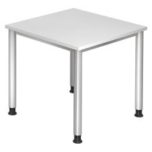 HILO 8 S | Bureau - Blanc 80 x 80 réglable en hauteur