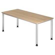 HILO 19 S | Bureau - 180 x 80 Chêne réglable en hauteur