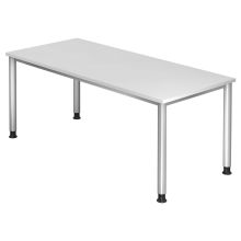 HILO 19 S | Bureau - Blanc 180 x 80 réglable en hauteur