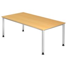 HILO 2E S | Bureau - Hêtre 200 x 100 réglable en hauteur