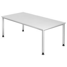 HILO 2E S | Bureau - Blanc 200 x 100 réglable en hauteur