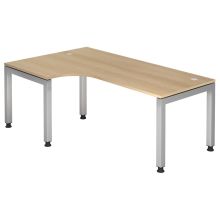 JAVA 82 S | Bureau - 200 x 120 Chêne réglable en hauteur