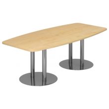 KARAT S 22 C - Karat Érable avec pied à socle/chrome 220 x 103