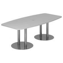 KARAT S 22 C - Karat Gris avec pied à socle/chrome 220 x 103