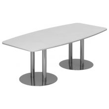 KARAT S 22 C - Karat Blanc avec pied à socle/chrome 220 x 103