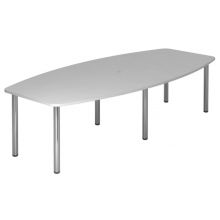 KARAT 28 C - Karat Gris 280 x 130 avec pied en chrome