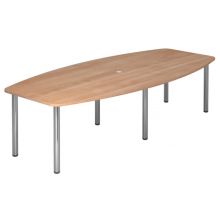 KARAT 28 C - Karat Noyer 280 x 130 avec pied en chrome