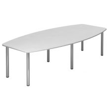 KARAT 28 C - Karat Blanc 280 x 130 avec pied en chrome