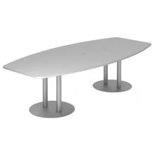 KARAT S 28 S - Karat Gris avec pied à socle/argent 280 x 130