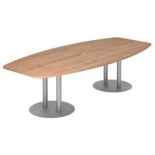 KARAT S 28 S - Karat Noyer avec pied à socle/argent 280 x 130