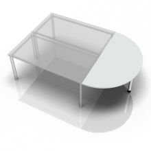 LA160 W - tablette d'extension 160x80 Gris