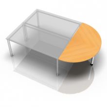 LA160 W - tablette d'extension 160x80 Hêtre