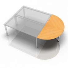 QA160 - tablette d'extension 160x80 Hêtre