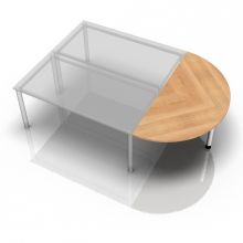 LA160 W - tablette d'extension 160x80 Noyer