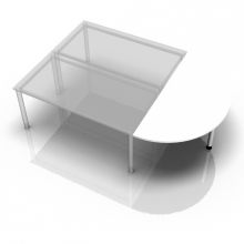 QA160 - tablette d'extension 160x80 Blanc