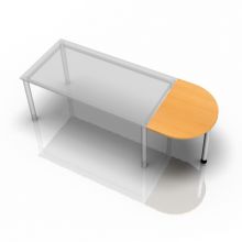 XBA60 S - tablette d'extension 60x80 Hêtre