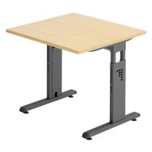 MEGA 8 G | Bureau - 80 x 80 réglable en hauteur Érable/Graphite