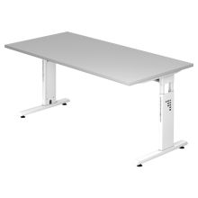 MEGA 16 W | Bureau - 160 x 80 réglable en hauteur Gris/Blanc