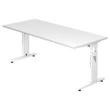 MEGA 19 W - 180 x 80 réglable en hauteur Blanc/Blanc