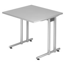 NANO 8 S | Bureau - 80 x 80 Gris/Argent