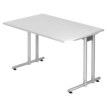 NANO 12 S | Bureau - 120 x 80 Blanc/Argent