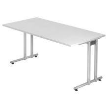 NANO 16 S | Bureau - 160 x 80 Blanc/Argent