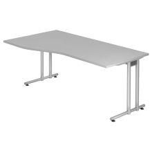 NANO 18 S | Bureau - 180 x 100 Gris/Argent