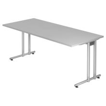 NANO 19 S | Bureau - 180 x 80 Gris/Argent