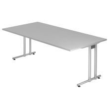 NANO 2E S | Bureau - 200 x 100 Gris/Argent