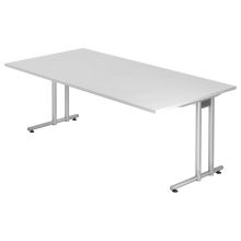 NANO 2E S | Bureau - 200 x 100 Blanc/Argent