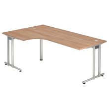 NANO 82 S | Bureau - 200 x 120 Noyer/Argent