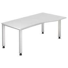 QUEO 18 S | Bureau - Blanc 180 x 100 réglable en hauteur