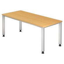 QUEO 19 S | Bureau - Hêtre 180 x 80 réglable en hauteur