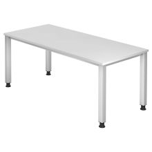QUEO 19 S | Bureau - Blanc 180 x 80 réglable en hauteur