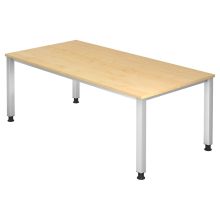 QUEO 2E S | Bureau - Érable 200 x 100 réglable en hauteur