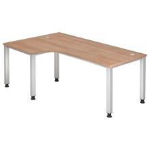 QUEO 82 S | Bureau - 200 x 120 Noyer réglable en hauteur