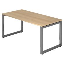 REGO 16 G | Bureau - 160 x 80 réglable en hauteur Chêne/Graphite