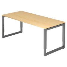 REGO 19 G | Bureau - 180 x 80 réglable en hauteur Érable/Graphite